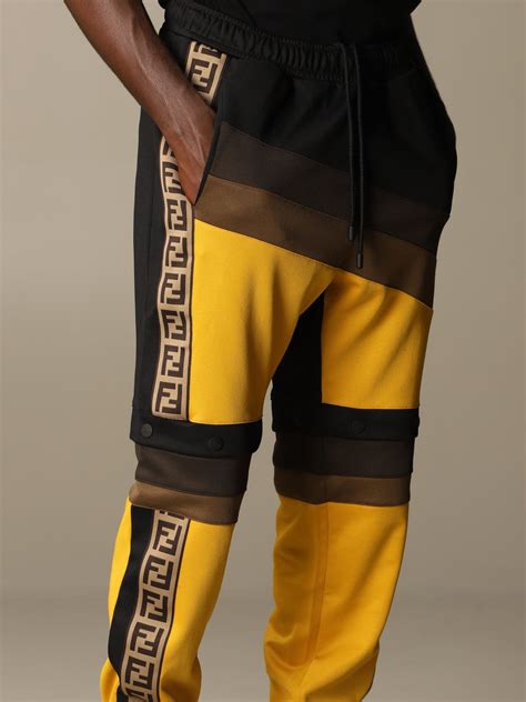 fendi mens pants|fendi jogging pants.